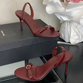 Voguable Summer Fashion Open Toe Sandals Women Thin Low Heel Gladiator Narrow Band Party Shoes voguable