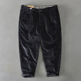 Voguable Autumn Winter New Men Cotton Corduroy Pants Solid Color Casual Safari Style Multi-pocket All-match Workwear voguable
