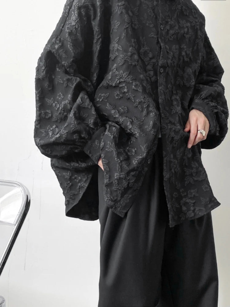 Voguable Shirts Men Japanese Style Loose Leisure Long Sleeves Chic New All-match Solid Summer High Street Simple Popular College Daily voguable