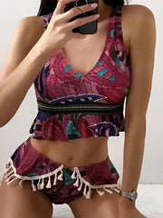 Bikini 2022 Woman Bikini Suit Swimsuit Women's Swimsuit Swimming Suit for Women Suspender Colorful Beach Suit Sexy Bikini voguable