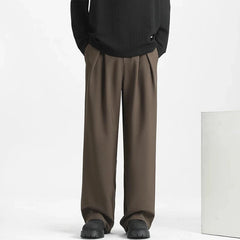 Men's Light Luxury Naples Slim-fit Suit Pants Casual Japanese Retro Premium Quality Elegant Popular Leisure Trousers 2026 Spring voguable