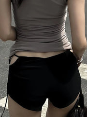 Voguable Sexy Hot Girl Mini Shorts Low Rise Lace-up Fashion Korean Casual Slim Women'S Panties Bottoms Y2K Short Pants Summer voguable