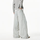 Summer Loose Wide Leg Striped Trousers Unisex High Street Fashion Trendy Casual Wear Oversize Streetwear Long Pants Lightweight voguable