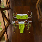 New Sexy Micro Bikini Print Swimwear Women Brazilian Biquini Low Waist Swimsuit Padded Monokini Female Cut Out Bathing Suit voguable