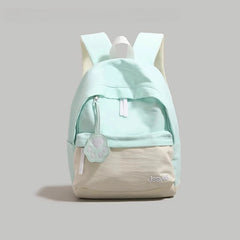 Contrast Color Patchwork Simple College Students Backpack Sweet Y2k Aesthetic Casual Schoolbags Women All Match Chic Schoolbags voguable