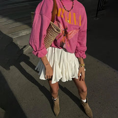 White Ruffle Mini Skirts Women's New A-line Irregular Cupcake Skirt Patchwork Elastic Waist Hot Girl Y2K Tutu Short Skirt voguable