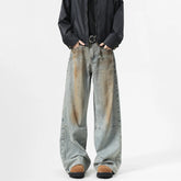 Men's Jeans baggy Denim pants Loose Fit Casual Style American Streetwear Straight Novel design Leg Pants Trendy Brand