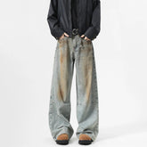 2025 Men's Jeans baggy Denim pants Loose Fit Casual Style American Streetwear Straight Novel design Leg Pants Trendy Brand voguable