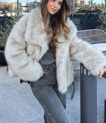 TRAF Metal Color Sequin Woven Jacket For Women Loose Stand Collar Long Sleeve Coat Autumn Winter Chic Female Outerwear voguable