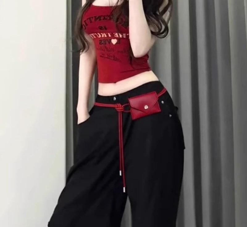 Trendy Mini Purses and Handbags Sweet Y2k Aesthetic Fashion Casual Waist Packs Luxury Design All Match Vintage Bags for Women voguable