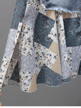 Voguable Korean High Street Fashion Women Casual Patchwork Denim Skirt Autumn New Item Irregular High Waist Versatile Female A-Line Skirt voguable