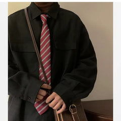 Voguable Autumn Green Black Shirt Men Fashion Social Men Dress Shirt Korean Loose Long Sleeve Shirts Men Pocket Tooling Shirt M-3XL voguable