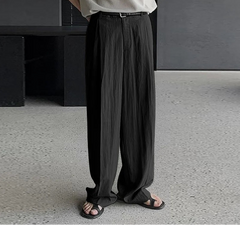 Men Pants Men's Clothing Solid Color Long Pants Streetwear Joggers Wide Leg Pant Casual Trouser Oversize S-5XL 2025 voguable