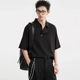 New Men Polo Shirt manSolid Button Down Collar Soft Comfortable Unique Design Slim Fit Breathable Golf Tennis Outdoor Business voguable