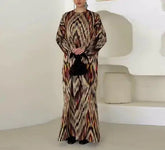 Voguable Women's round neck loose casual elegant printed dress, new women's clothing for summer voguable
