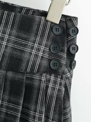 Chu Sau beauty 2024 Women New Fashion Preppy Style Plaid Printed Pleated Mini Skirt Hot Sweet Low Waist Sexy Super Short Skirts voguable