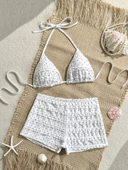 Voguable Sexy Push Up Bra High Waist Bikinis Sets Women White Polka Dot Print Swimsuit Summer Holiday Bathing Suit Two Piece Swimwear voguable