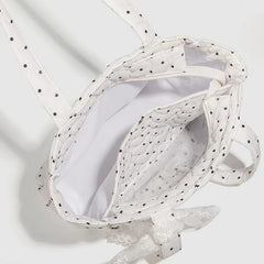 Streetwear Vintage All Match Transparent Ita Bags Casual Fashion Y2k Aesthetic Dots Underarm Bag Trendy Women Shoulder Handbags voguable