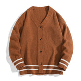Cardigan Men Sutumn Winter Knitted Sweater Jacket Long Sleeve Casual V Neck Man Cardigans Fashion Streetwear Clothing Top voguable