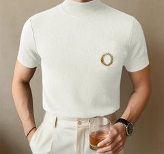 Fashion Short Sleeve Summer Tops Men T-Shirts Embroidery Tops Tee Solid T Shirt Men's Clothing Streetwear Oversize S-5XL voguable