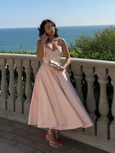 Summer Flare Midi Dress Elegant 2025 New Arrivals Spaghetti Strap Bustier Dress Women Dresses Sweet Pink Women Tops CHP1 voguable