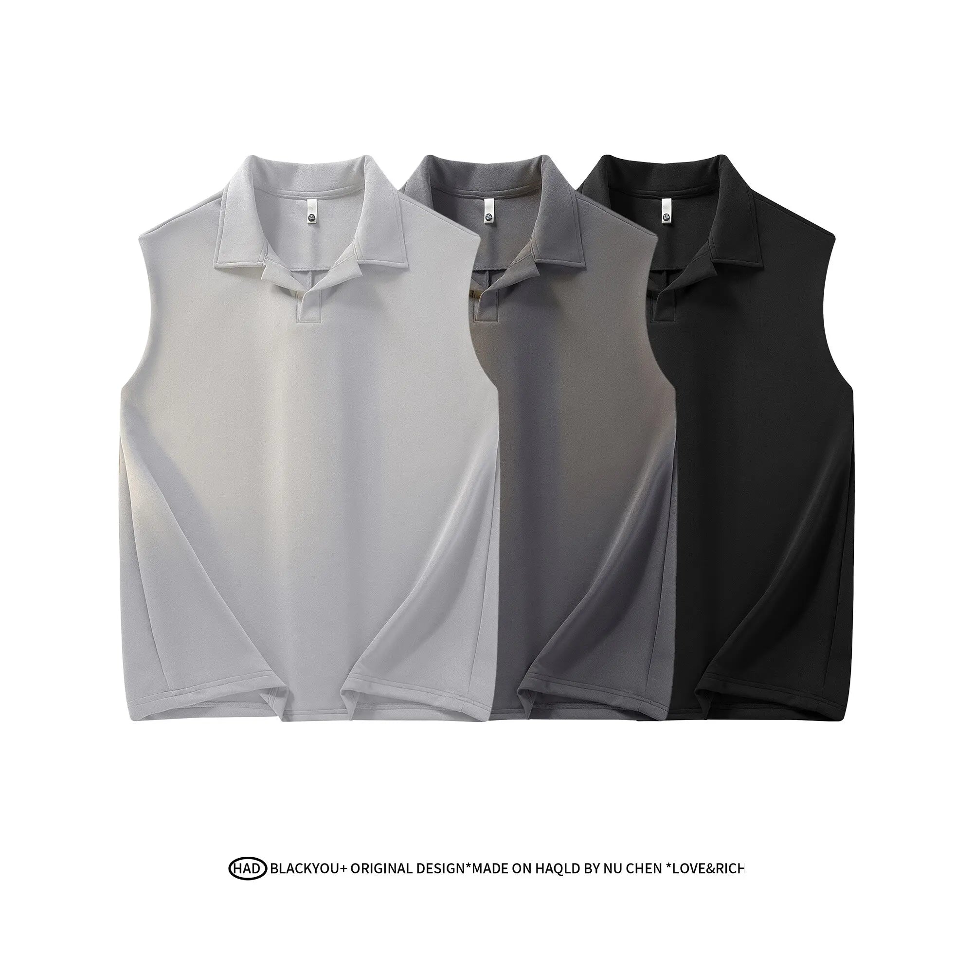 Men Solid Lapel Collar Casual Vest Youth Trendy Streetwear Sleeveless Summer Lightweight Comfort Outdoor Daily Wear Fashion voguable