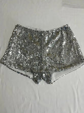 Voguable Shorts Low Waist Elastic Sequin Hip Hugging Jazz Hot Sexy Versatile European American Y2K High Street Spring Pants voguable