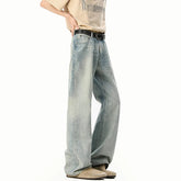 Straight Leg Floor Length Classic Jeans Wholesale Trending Comfort Fit Vintage Denim Pants for Men Stylish Durable Trousers voguable