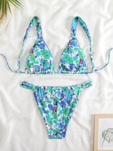 Voguable Brazilian Thong Bikinis Strappy Swimsuit Women Sexy Printed Swimwear Female Bathers Swimming Bathing Swimming Swim Suit voguable