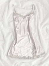 Sexy women's dress lace Harajuku fashion solid color Y2K slit short skirt cute emo girls comfortable satin aesthetic sling dress voguable