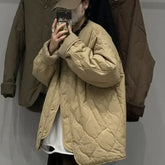 Vintage Winter Quilted Jacket Women Oversize Korean Fashion Streetwear Warm Lightweight Padded Jackets Casual Outwear voguable