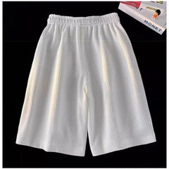 Summer Quick Dry Fitness Running Shorts Men's Loose Straight Cool Breathable 5-point Pants Wrinkled Ice Silk Beach Shorts voguable