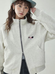 Cartoon Cute Sweatshirts Women Vintage Streetwear Long Sleeve Loose Tops Japan Kawaii Female Retro Pockets Fall Outwear New voguable