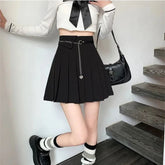 Voguable Design-sensible Pleated Skirt for Women in Autumn and Winter New Style, Small Slim A-line Short Skirt High-waisted Skirt voguable