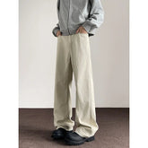 Beige Casual Pants Men Fashion Retro Straight Pants Men Streetwear Korean Loose Black Pants Mens Vintage Trousers M-3XL voguable