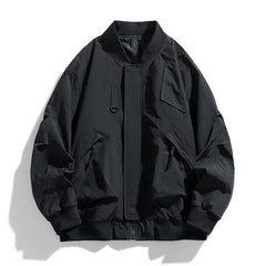 8XL  Autumn Winter Plus Size Jacket Men's Loose Fashion Coat 130kg Bomber Jacket Men Workwear Cargo Jacket High Street Outwear voguable