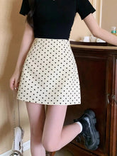 Polka Dot Summer Casual Bag Hip Skirt Women's High Waist A-line Skirt Suit Skirt voguable