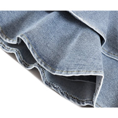 Voguable Vintage Skirts Y2k Korean Style Women Jean Skirt Blue Kawaii Harajuku A-Line Denim Skirt Chic Casual Fashion Summer Clothes voguable