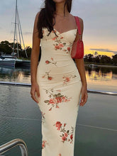 Flowers Mesh Double Layer Long Dress mysite