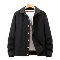 Male American Casual Jackets Versatile Lapel Collars Multiple Pockets Workwear Tops Solid Color High Quality Men's Clothing voguable