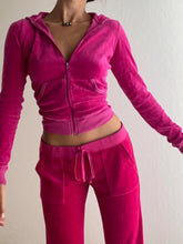 Voguable Two Piece Set Velvet Women'S Tracksuit Autumn Hooded Jacket and Sweatpants Outfits Y2K Aesthetic Slim Tops Fairy Grunge voguable