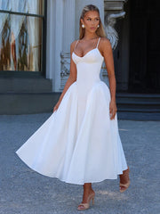 Temperament Low-Neck Elegant Dress Women Large Hem Halter Backless Skinny Summer New Trend Banquet Vacation Vestidos voguable