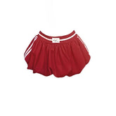 Voguable America Sexy Spicy Girl 2 Piece Sets Women Lace-up Vintage Crop Tops + Red Y2k Chic Mini Skirt Female Lace Elegant Set Autumn voguable