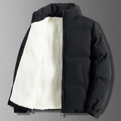 2023 Winter Men Jacket Autumn Warm Fleece Fashion Thicke Cotton Padded Jackets Stand Collar Casual Coats Windproof Plus Size 6XL voguable