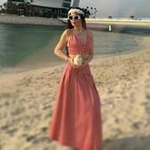 Stripe Bras And Pleat Skirt Sets Sexy Casual Boho Crop Top + Skirts Two Piece Set Vacation Woman Clothing 2025 New Summer Suit voguable