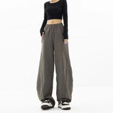 Voguable Apricot High Waist Banana Pants Women Spring Autumn New American Style Chic Straight Casual Affordable Wide Leg Trousers voguable