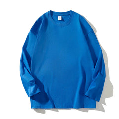 Long Sleeve Mens T Shirt Ripped Base O-neck Casual Spring Male Tops Loose Streetwear Unisex Tees gotmes-shop