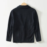 Voguable Autumn Winter New Casual Plush and Thickened Warm Suit Jacket for Men Ramie Loose Vintage Blazers for Men voguable