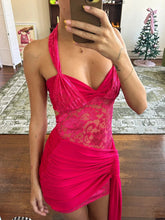 Lace Draped Ruched Sexy Mini Dress For Women Robe Fashion Halter Off-shoulder Backless Sleeveless Bodycon Club Dress voguable