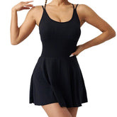 Voguable Women's Sling Yoga Skirt: 2-in-1 Tennis Fitness Dress voguable